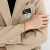 Wholesale PVD Coated 18K Gold Plated Round 304 Stainless Steel Simple Style Waterproof Non Tarnish 304 Stainless Steel Bracelets