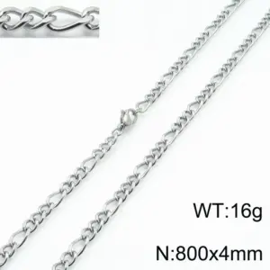 Steel Color 800 * 4mm = Necklace KN197278-Z