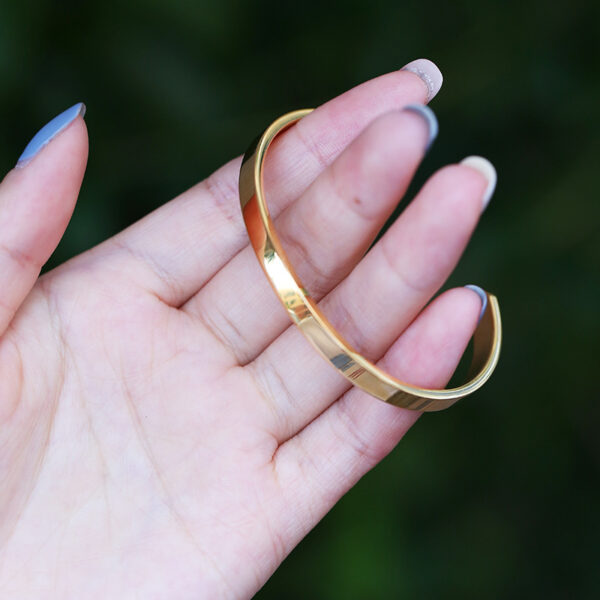 oly-ddfddfffdb5a27226f3d9f03087b2f51 Wholesale Factory direct dw bracelet 3 color fashion simple titanium steel plated 18K gold c-shaped open Watch aessories Bracelet Men