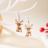 Wholesale Christmas Cartoon Reindeer Acrylic Earrings