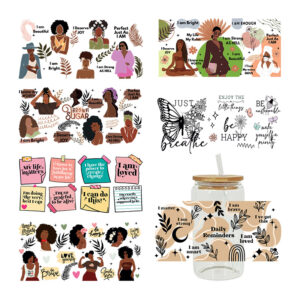 oly-de11f669bac0379039746aad84875375 Wholesale Black butterfly 16oz Cup UV DTF Wraps