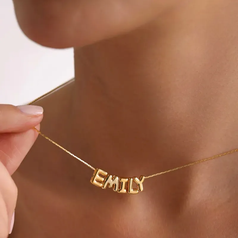 Wholesale Copper Letter Electroplating Stone-Free 16K Real Gold Plated Princess Hip-Hop Funny