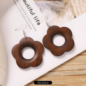 Style 12 (brown wood five-petal flower)
