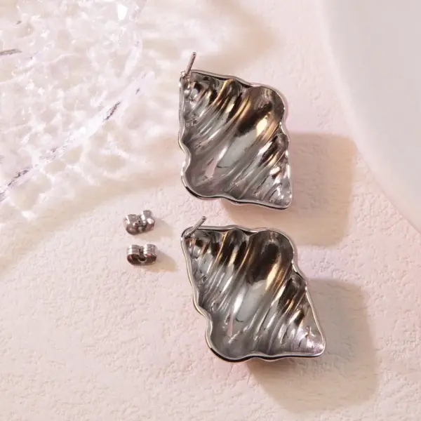 Wholesale 1 Pair Cute Novelty Streetwear Geometric Irregular 304 Stainless Steel Imitation Gold Electroplating Ear Studs