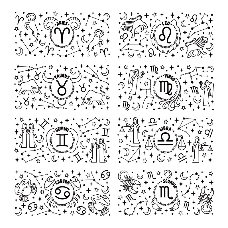Wholesale Black and white style 16oz C UV DTF Wraps 16oz C UV DTF Wraps