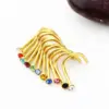 Wholesale Fashion Geometric Stainless Steel Inlay Ear Studs 1 Piece Nose Pin