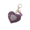 Wholesale Cross-border new diamond two-color love heart keychain pendant accessories hot drill car key chain creative key chain