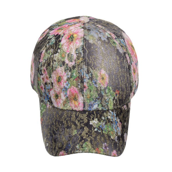 Wholesale Cross-border supply outdoor lace flower embroidered gold line baseball cap summer sun hat B1013