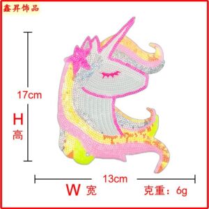 Hot Melt Adhesive * Pink Yellow * Right * Unicorn * High 17cm
