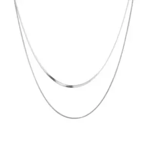 O489 Blade Snake Chain Steel Color