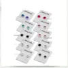 1 Pair Simple Style Geometric Inlay Stainless Steel Rhinestones Ear Studs