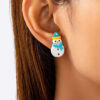 Wholesale Christmas tree gingerbread man snowman earrings
