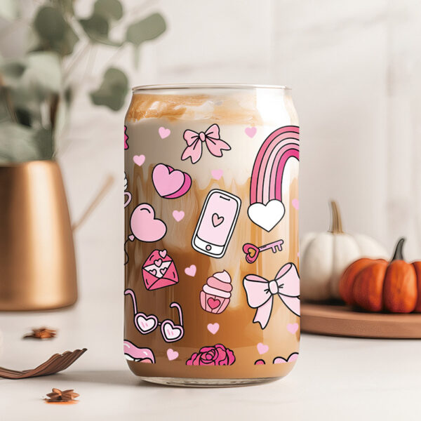 Wholesale Cute cartoon floral pattern 16oz Cup UV DTF Wraps