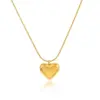 Wholesale Jewelry Retro Heart Shape 304 Stainless Steel Plating Stainless Steel Necklaces
