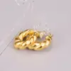 Wholesale PVD Coated Real Gold Plated 18K Gold Heart 304 Stainless Steel Titanium Steel Fashion Waterproof Non Tarnish Earrings