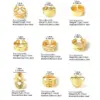 Wholesale Jewelry Vacation Simple Style Solid Color 304 Stainless Steel Plating Open Rings