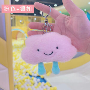 Pink clouds + Silver Buckle / 8cm high and 10cm long