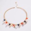 Wholesale Cross-border Seaside Holiday Series Beaded Necklace Beach Starfish Shell Necklace Vintage Coconut Scallop Necklace Women
