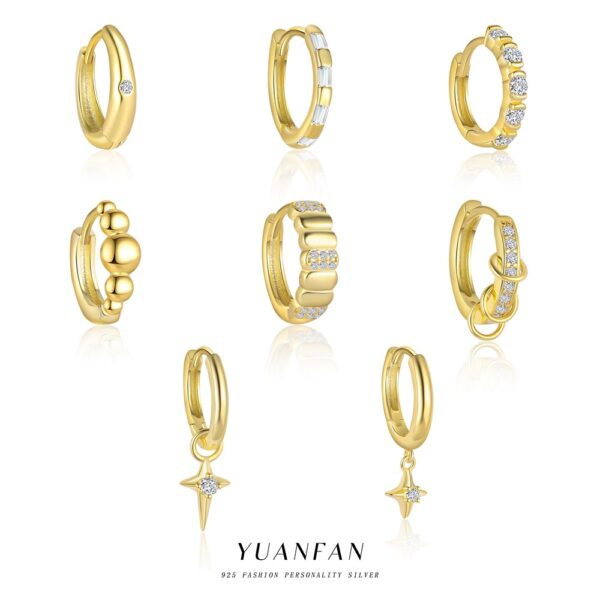 oly-de95cb66b7291f7a8b8c26f365d7b5fc Wholesale Zircon inlaid geometric earrings