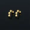 Wholesale 1 Piece Elegant Geometric Plating Stainless Steel Ear Studs