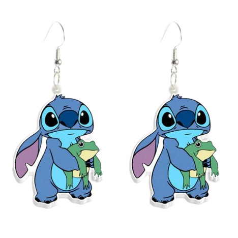 Wholesale Cross-border Explosions Stirling Earrings Animation Peripheral Stirling Earrings Cute Angel Acrylic Resin Earrings