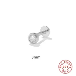Single White Gold Color-3MM