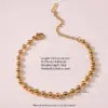 Wholesale Ion Plating (IP) 18K Gold Plated Paper Clip Flower 304 Stainless Steel Sweet Simple Style Waterproof Non Tarnish 304 Stainless Steel Lobster Trigger Clasp Closure Chain Necklace