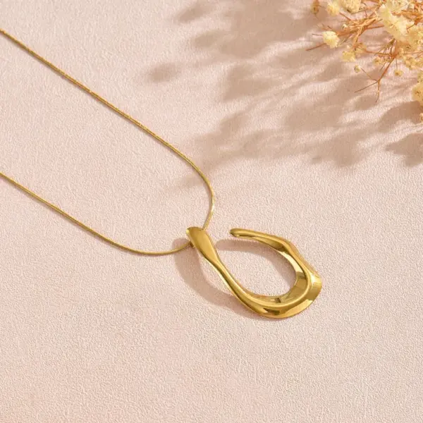 304 Stainless Steel Irregular Electroplating PVD Coated 18K Gold Plated Imitation Gold Casual Exaggerated Streetwear Twisted Rope Chain Gold Earrings Necklace Jewelry Set