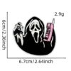 Wholesale New Ghostface Address Book Cloth Sticker Ghost Cartoon Badge Corsage Cross-border Funny Embroidery Badge Clothes Decoration Patch