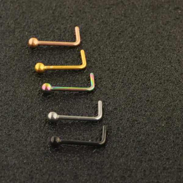 Fashion Geometric Metal Nose Studs 1 Piece Nose Pin