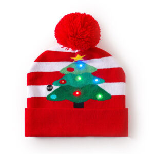 Christmas tree cuffed hat