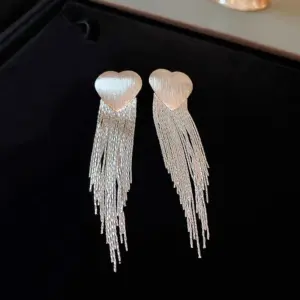 002155-Silver Heart Tassel