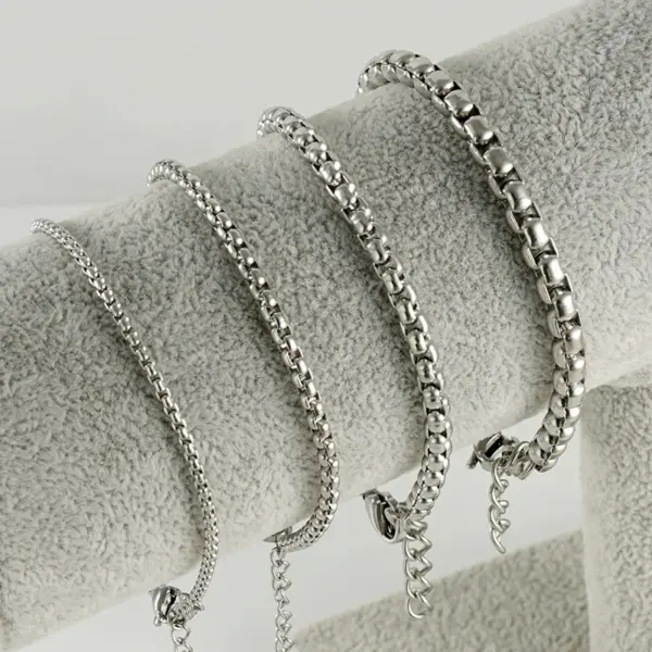 PVD Coated 18K Gold Plated Geometric 304 Stainless Steel Titanium Steel Fashion Waterproof Non Tarnish 304 Stainless Steel Bracelets