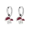 Wholesale 1 Pair Sweet Simple Style Fruit Stainless Steel Fruit Plating Drop Earrings