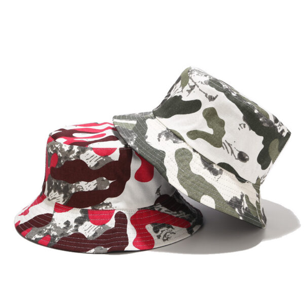 oly-ded8b664494a2dee3ee0026cec6ae746 Wholesale Cross-border e-commerce Amazon best selling camouflage double-sided basin hat spring and summer travel sun protection sun hat men's and women's fisherman hat
