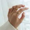 Wholesale PVD Coated Real Gold Plated 18K Gold Geometric 304 Stainless Steel Fashion Waterproof Non Tarnish