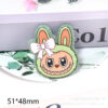 Wholesale New loose powder cross-border cartoon fabric cute jewelry acrylic pins adorable DIY patch accessories
