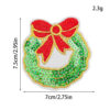 Wholesale Glittering sequined fabric patch badges, , snowflakes, reindeer, Christmas stocking pattern