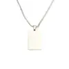 PVD Coated Real Gold Plated U Shape Customization Laser Engraving 304 Stainless Steel Simple Style Classic Waterproof Non Tarnish Pendant Necklace