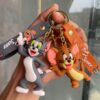 Wholesale Cute cat and mouse keychain cartoon doll Tom fur bag pendant car key chain small gift