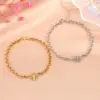 Wholesale Simple Style Commute Spider Web 304 Stainless Steel 18K Gold Plated Bracelets In Bulk Stainless Steel Bracelets Halloween