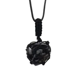 Black Woven Dragon Blood Stone (2.5cm)
