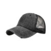 Wholesale Washed old light version ponytail baseball net cap baseball cap corset cap cap Sun cap B718