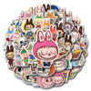 Wholesale 55 sheets of forest elf image Labubu cartoon graffiti stickers car luggage cup stickers