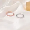 Wholesale Sweet Open Copper Inlaid Zircon Simple Five-pointed Star Ring