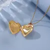 Wholesale Romantic Heart Shape Stainless Steel Plating Pendant Necklace