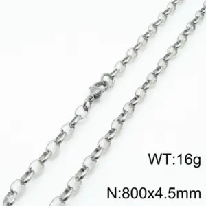 Steel Color 800 * 4.5mm = Necklace KN197262-Z