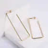 Wholesale PVD Coated 18K Gold Plated Fruit Stainless Steel Simple Style Waterproof Non Tarnish Earrings