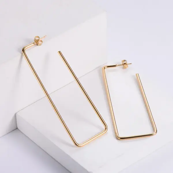 Wholesale PVD Coated 18K Gold Plated Fruit Stainless Steel Simple Style Waterproof Non Tarnish Earrings