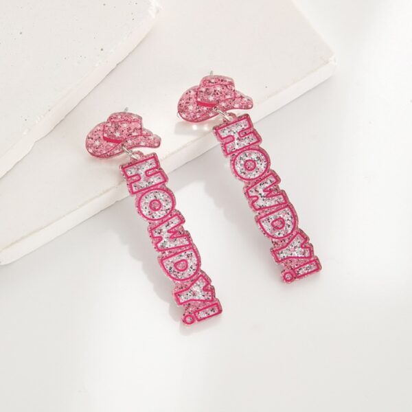 Wholesale Valentine's Day Peach Heart Earrings